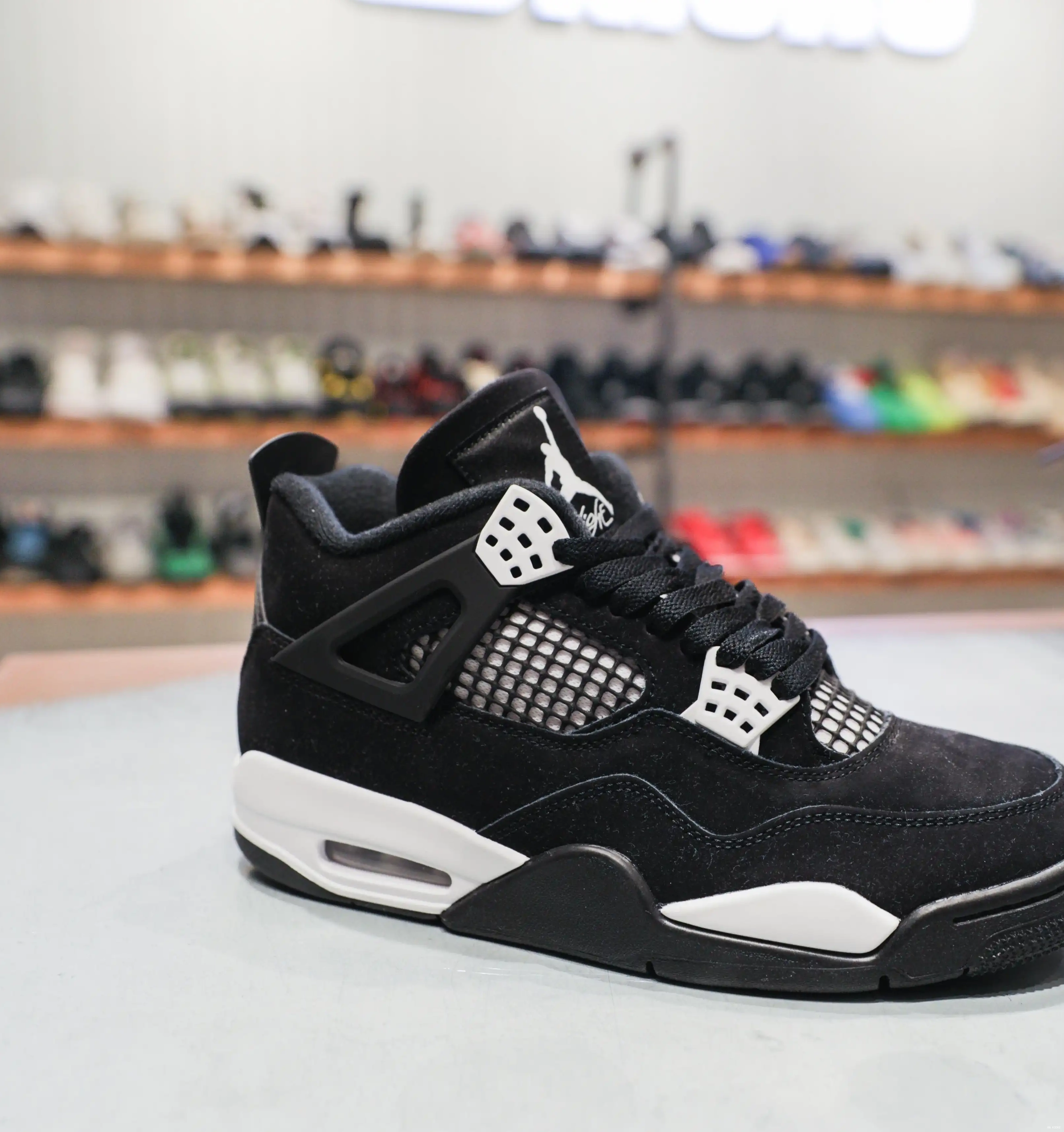 Jordan Retro 4 Thunder White 0508